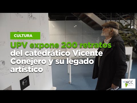 UPV expone 200 retratos del catedrático Vicente Conejero y su legado artístico