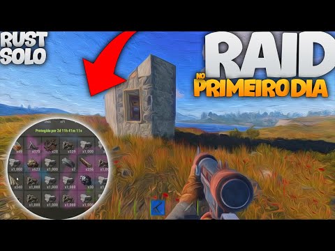 RUST SOLO BR  - COMEÇANDO DO 0 E JA RAIDANDO
