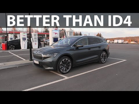  Skoda Enyaq iv80 range test video