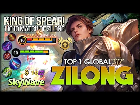 Forgotten King of Spear? 11010 Match of Zilong! SkyWave Top 1 Global Zilong S17 - Mobile Legends
