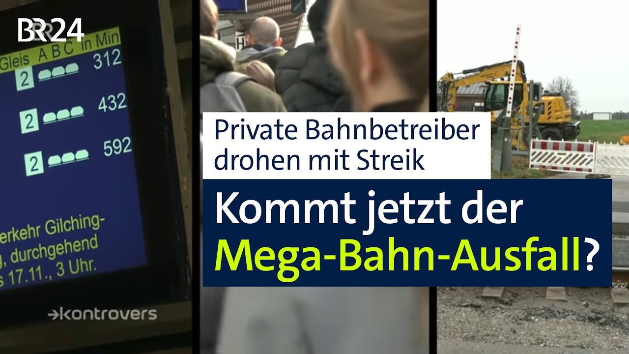 Private Betreiber drohen Deutscher Bahn mit Zugeinstellungen | Kontrovers | BR24