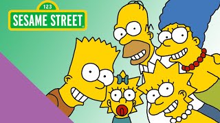 The Simpsons on Sesame Street (RARE CAMEO 1990)
