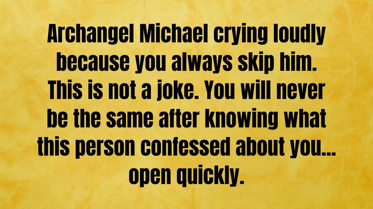 🔴 Archangel Michael says, be careful! This is not a joke. Someone made a very large payment to..