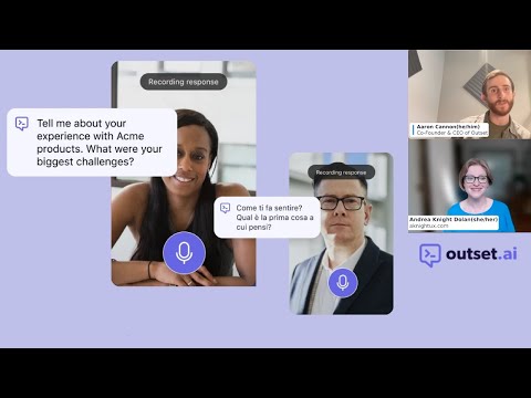 AI & UX research: Outset.ai demo