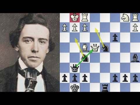 Paul Morphy delivers the best two Knights checkmate ever (1857)