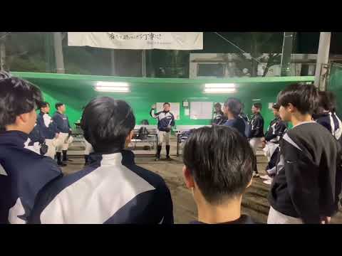 2024年1月5日　練習始め　池田幸二郎監督挨拶　テーマは「挨拶」
