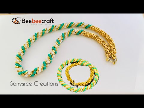 Crystal Spiral Necklace || Beebeecraft Tutorial