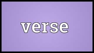 Verse Meaning