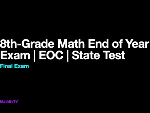 Grade 8 Math | EOC | Final Exam | 8th Grade Math Test Review
