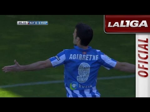 Gol de Agirretxe (0-1) en el Rayo Vallecano - Real Sociedad - HD