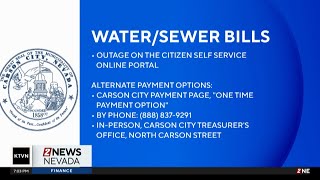 Carson City self-service portal unable to process water and sewer payments