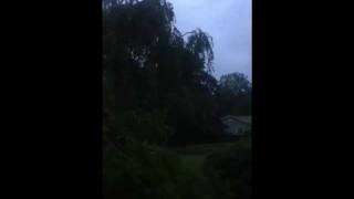 preview picture of video 'Beginning of hurricane Irene, Trumbull Connecticut'