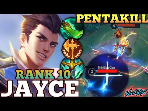 JAYCE MONSTER IN TOPLANE MVP PLAY! ONE COMBO DELETE - TOP 10 GLOBAL JAYCE BY Ducnofear - WILD RIFT