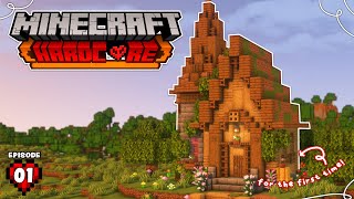 A Cozy Start To a Minecraft Hardcore Survival World | Cozy Minecraft Hardcore Survival ⛏️