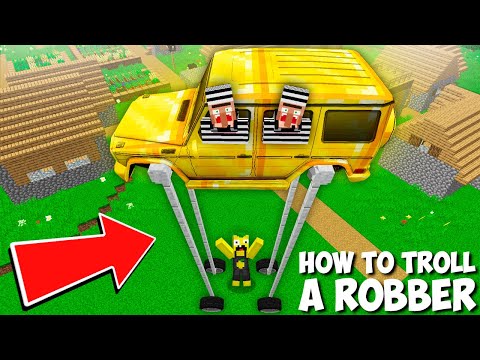 Minecraft Lemon Craft: Troll Robbers with NEW Car Trap