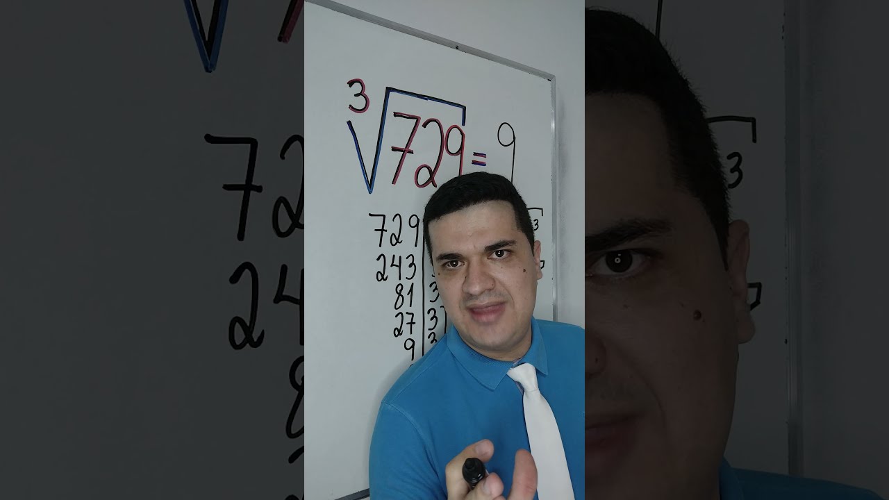 Raiz Cúbica de 729 👨🏻‍🏫 Aprenda agora com o Mr Bean da Matemática!