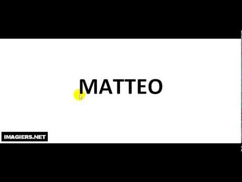 How To Pronounce French Christian Name = MATTEO