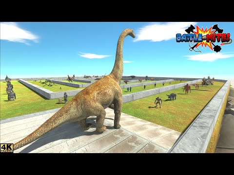 BRACHIOSAURUS DEATH RUN | DEATH RUN | ANIMAL REVOLT BATTLE SIMULATOR | ARBS