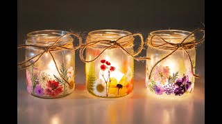 Pressed Flower Craft | How to Make Pressed Flower Lanterns