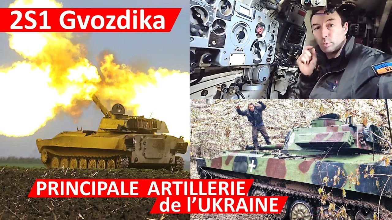[🇺🇦] LE 2S1, CANON de 122mm et COLONNE VERTÉBRALE DE L'ARTILLERIE UKRAINIENNE - visite exclusive