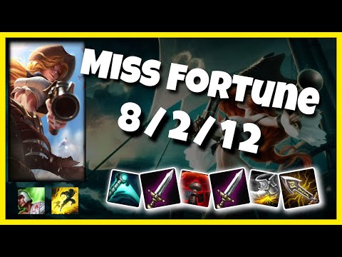 NA Challenger Miss Fortune BOT (8/2/12) vs JHIN Gameplay Replay - Patch 10.19