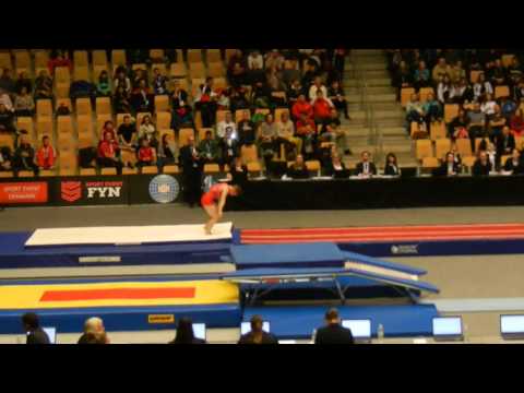 RUS Sergey Chulin 2nd pass Prelims 17 18 Mens Tumbling 2015 World Age Group Competition Denmark