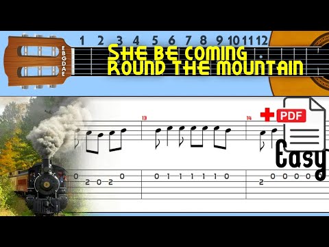 She'll be coming round the mountain Guitar Tab She'll be coming round the mountain Guitar Tab