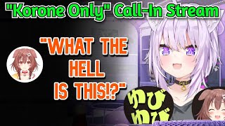 Okayu's "KORONE ONLY" Call In Stream Takes a Hilarious Turn [Hololive/OkaKoro]