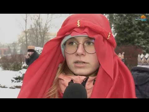 W zimowej scenerii przyjemnie to wyglądało. Orszak Trzech Króli w Suwałkach 