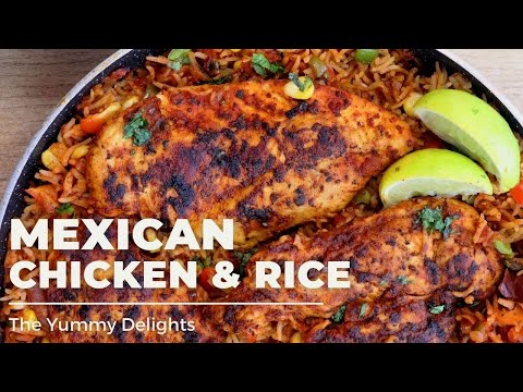 Mexican chicken and rice (One-Pan) | Easy Chicken and rice recipe | Easy one-pot dinner recipe