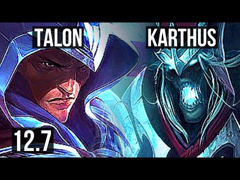 TALON vs KARTHUS (JNG) | Rank 4 Talon, 69% winrate, 9/2/3, Godlike | JP Challenger | 12.7