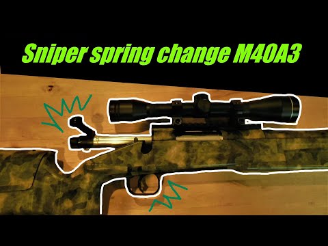 Airsoft M40A3 Sniper spring upgrade