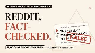#ChanceMe Not With This Advice — Berkeley Admissions Officer Reacts to Reddit