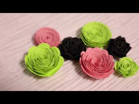 Cricut Tutorial 3D Flowers (How- to)
