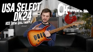 Video thumbnail for EPIC GUITAR! | Charvel USA Select DK24 HSS Trem Quilt Maple, Autumn Glow! by GAK