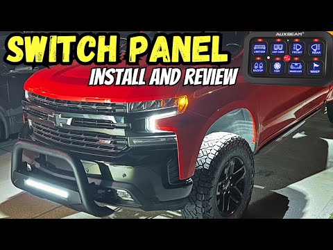 AUXBEAM 8 Gang Switch Panel Installation Chevy Silverado