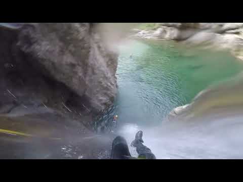 Palvico canyoning Trentino with Mountainlive