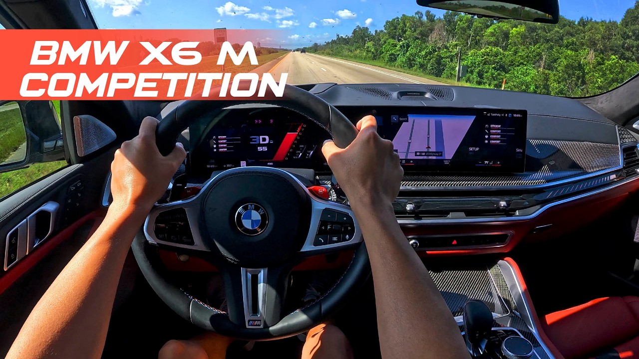 2025 BMW X6M Competition POV Drive Silent Review