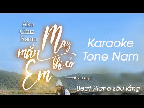 Karaoke Beat Piano - May Mắn Khi Có Em | Đạt Villa - Tone Nam (C) - Piano Sâu Lắng