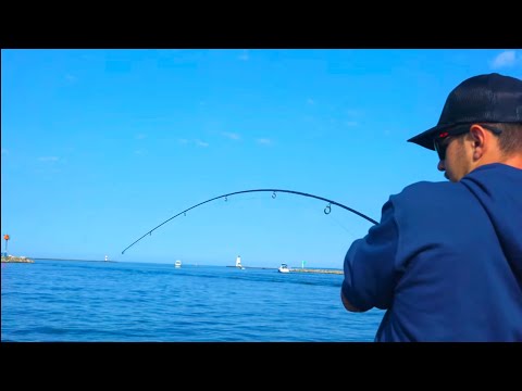 Michigan SALMON Jigging! + BOBBER DOWNS!! (Full Set-up and Rig)