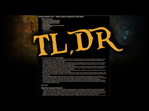 Path of Exile 3.9 Patch Notes In a Nutshell (Metamorph League and Conquerors of the Atlas)