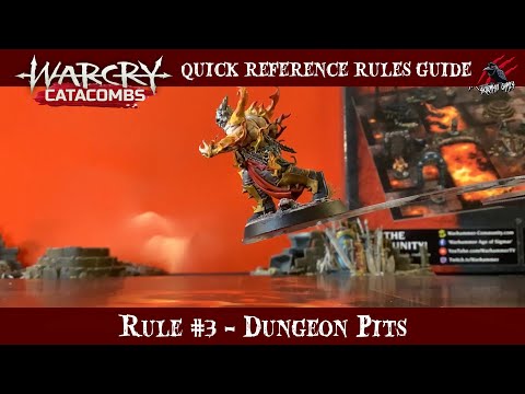 WARCRY CATACOMBS PITS - WARCRY QUICK RULES REFERENCE GUIDE #3- Warhammer Age of Sigmar Warcry Rules