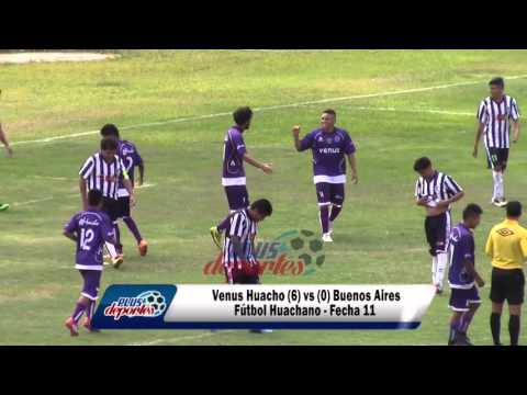 VENUS HUACHO (6) vs (0) BUENOS AIRES - FÚTBOL HUACHANO - FECHA 11/2016.