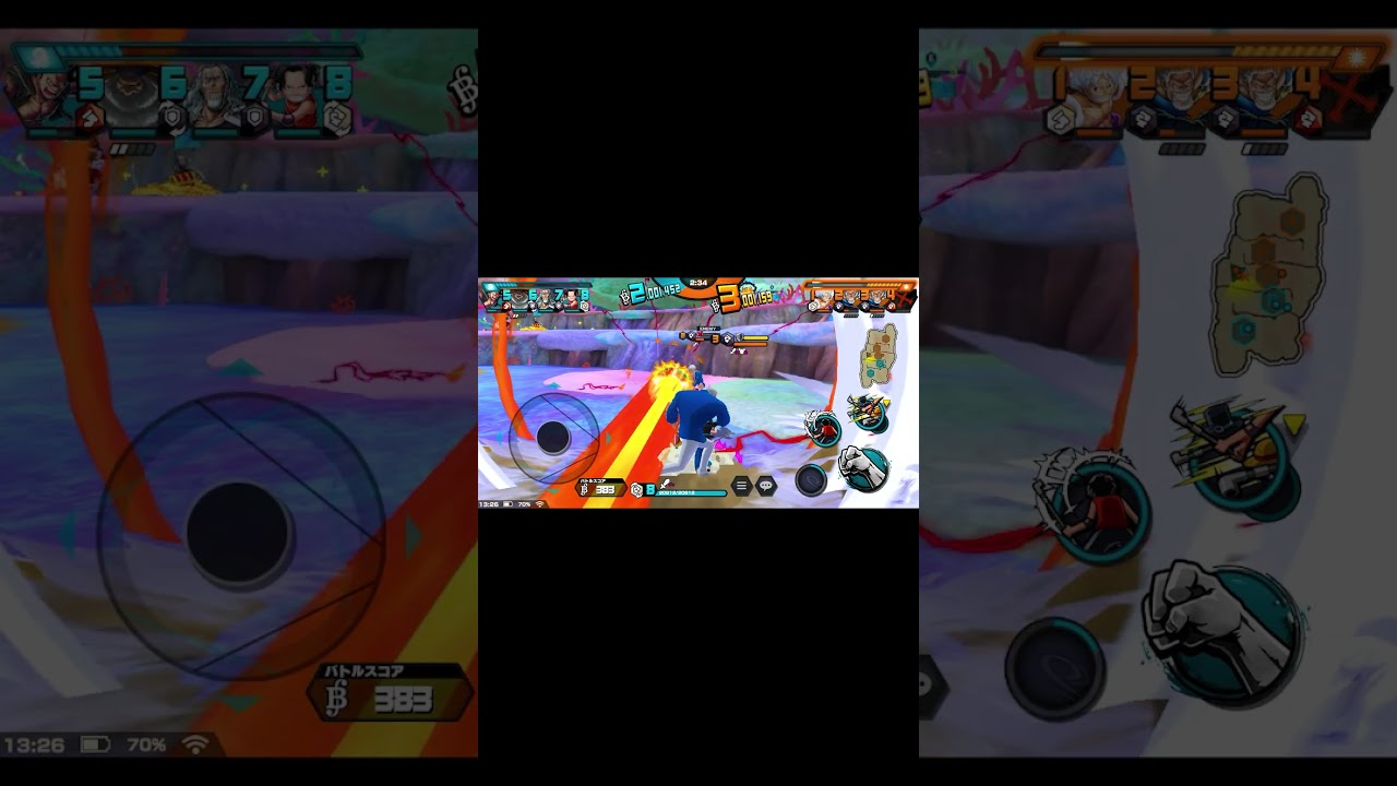 逆にガープをボコすエースサボルフィ【バウンティラッシュ】#shorts