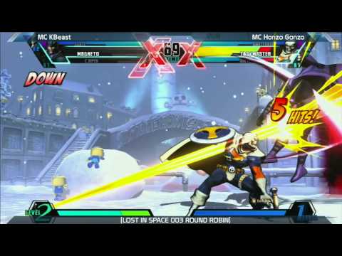 UMVC3: MC KBeast vs MC Honzo Gonzo - Round Robin - LOST IN SPACE 003