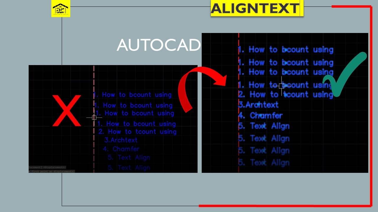 Align text in auto cad #autocad #civilengineering