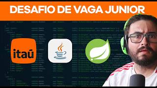 Resolvendo DESAFIO de VAGA BACKEND JÚNIOR do Itaú