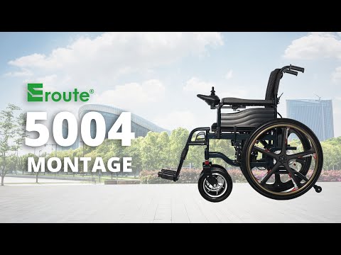 Eroute 5004 – 61 cm Hinterräder – Faltbarer Elektrorollstuhl – Montage