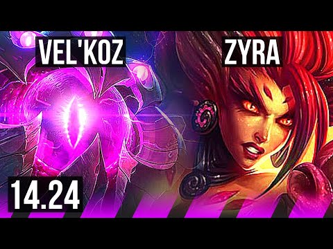 VEL'KOZ & Ezreal vs ZYRA & Miss Fortune (SUP) | KR Diamond | 14.24