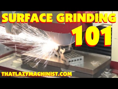 SURFACE GRINDING part 1, basic principals, wheel dressing, prepping for first cut, speeds & feeds
